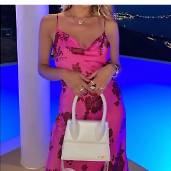 Zara LINGERIE STYLE PRINT DRESS - Picture 2 of 3